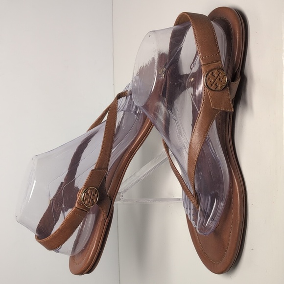 Tory Burch Minnie travel flat thong/ slingback sandals womans size 10.5 - Picture 9 of 15